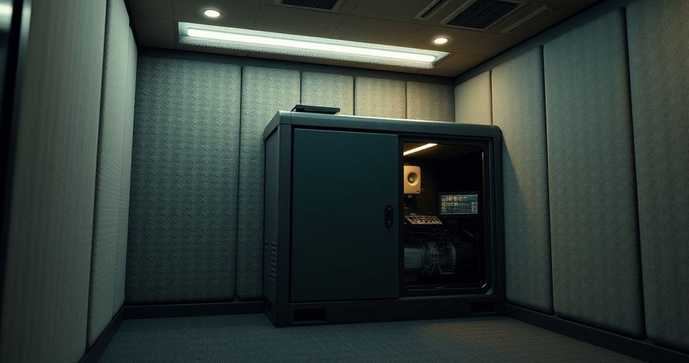 Cabines acústicas para geradores para isolamento eficiente Cabines acústicas para geradores para isolamento eficiente