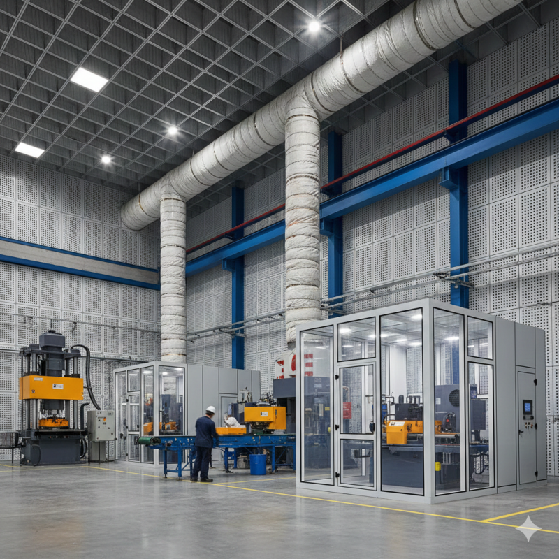 Isolamento Acústico em Indústrias: Benefícios e Soluções para Redução de Ruídos